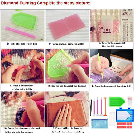 70 Piece Diamond Painting Tools Box 5D Diamond Accessories Diy Art Craft Pen Set - Aimall