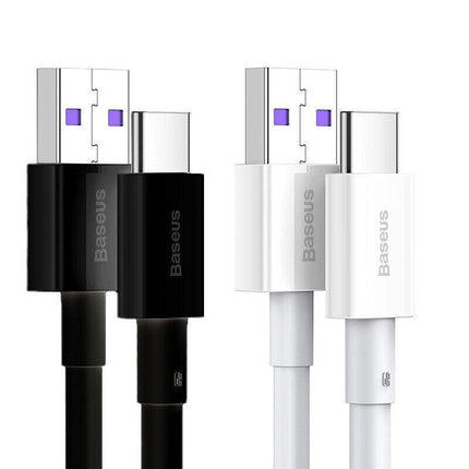 Baseus 66W USB to Type-C Fast Charging Cable Lead Wire Cord For Type-C Cable AU - Aimall