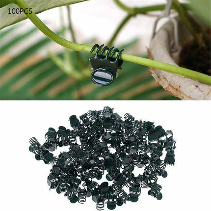 100PCS Plastic Orchid Plant Garden Clips Vegetable Support Flower Holding Stake - Aimall