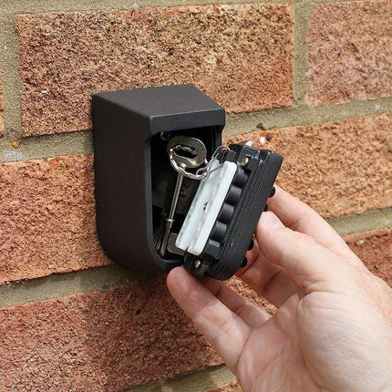 1X Outdoor Wall Mount Spare Key Safe Box Lock Holder Water Weather Proof New AU - Aimall