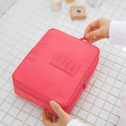 Travel Cosmetic Storage MakeUp Bag Folding Toiletry Wash Organizer Pouch New AU - Aimall