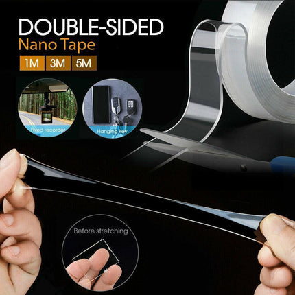 Double Sided Nano Tape Clear Adhesive Traceless Invisible Gel Anti-Slip AU Stock - Aimall