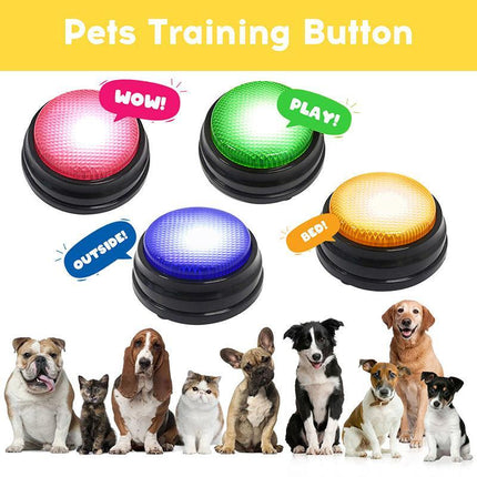 Pet Starter Recordable Talking Speaking Buttons Dog Training Communication Toys - Aimall