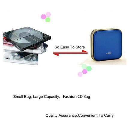 40Wallet Sleeve Holder Disc In Car Ideal for Storage Carry Case DVD CD AU STOCK - Aimall