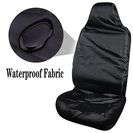 PAIR THROW OVER STYLE CAR FRONT SEAT COVERS SEAT PROTECTOR WATERPROOF UNIVERSAL - Aimall