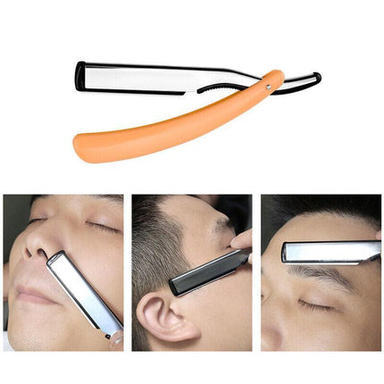 Old Shaver Razor Eyebrow Knife Folding Manual Shaver Holder Home Salon Tool AU - Aimall