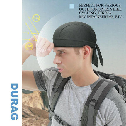 Durag Bandanna Cap Cycling Head Wraps Skull Cap Scarves Caps Motorcycle Sports - Aimall