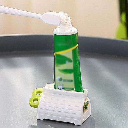 3x Toothpaste Squeezer Bathroom Tube Easy Stand Dispenser Rolling Holder Seat AU - Aimall