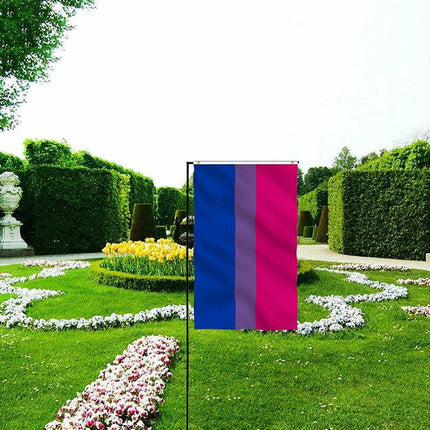 Bisexual LARGE Flag 150x90cm Bi Sexual Pride LGBT Lesbian Gay rainbow Mardi Gras - Aimall