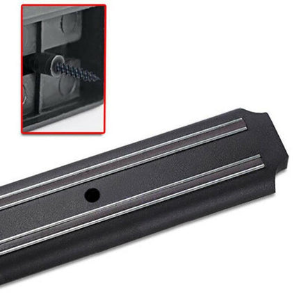2X Magnetic Knife Rack Magnet Wall Mount Holder Strip Utensil Shelf Kitchen Tool - Aimall