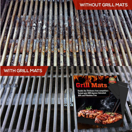 Reusable BBQ Grill Mat Bake Sheet Resistant Teflon Meat Barbecue Non-Stick Party - Aimall