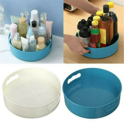 Round Rotating Storage Organiser Revolving Kitchen Condiment Rack Lazy Susan AU - Aimall
