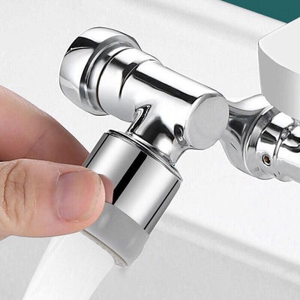 Faucet Extender Universal Rotate Robotic Arm Tap 1080 Swivel Spray Extension - Aimall