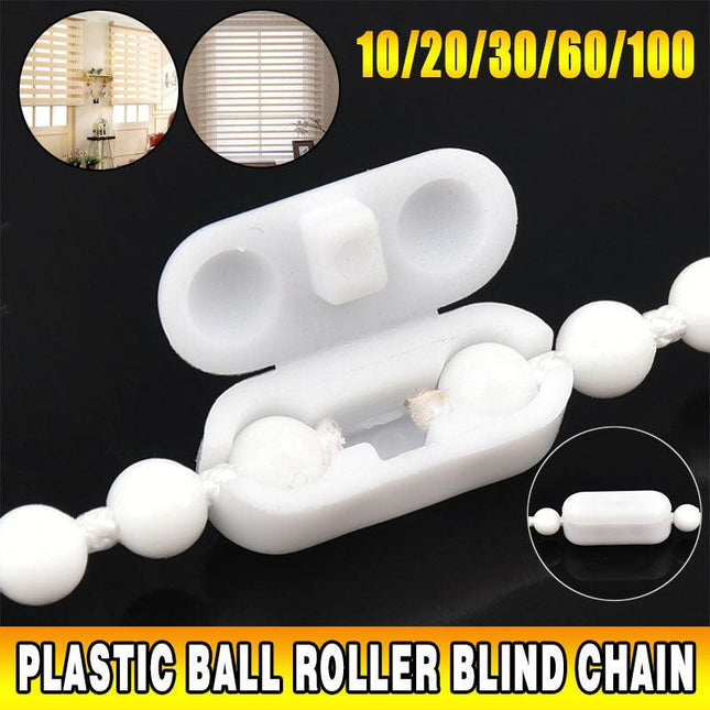 UP100x Plastic Ball Roller Blind Chain Cord Connector Joiner Vertical Roman AU - Aimall