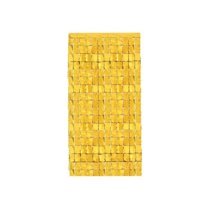 Rectangle Tinsel Curtain Shimmer Wall Backdrop 2m Length Party Decoration Sequin - Aimall