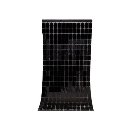 Rectangle Tinsel Curtain Shimmer Wall Backdrop 2m Length Party Decoration Sequin - Aimall
