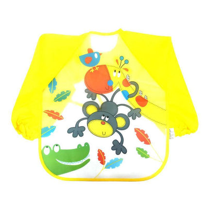 Baby Kids Smock Toddler Waterproof Long Sleeve Art Children Feeding Bib Apron AU - Aimall