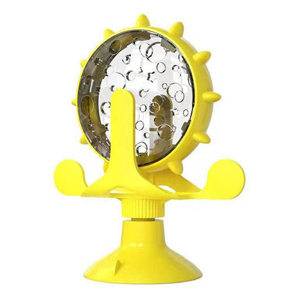 Windmill Pet Cat Treat Food Dispenser Toys Slow Feeder Puzzle Interactive Toys - Aimall