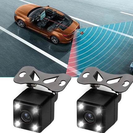 170° Reverse Camera LED HD Car Waterproof Rear View Parking Camera Night Vision - Aimall