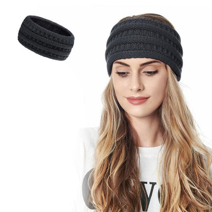 Knitted Knot Headband Head Wrap Ear Hair Band Winter Crochet Turban Women nbm AU - Aimall