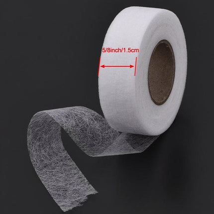 1-5Rolls 64M Fabric Fusing Tape Adhesive Hem Iron-on Tape Hemming Tape 15mm Wide - Aimall