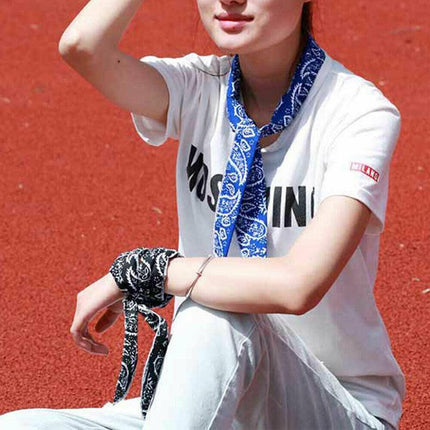 Bandana Headband Cooler Scarf Neck Ice Scarf Wrap Deluxe Outdoor Sport Cooling - Aimall