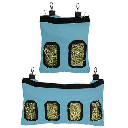 Rabbit Hay Feeder Bag Pet Rat Food Hanging Storage Slow Eating Feeding Pouch S/L - Aimall
