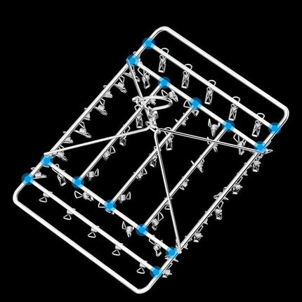 30/40/55 Pegs Stainless Steel Laundry Sock Underwear Clothes Dryer Rack Hanger - Aimall
