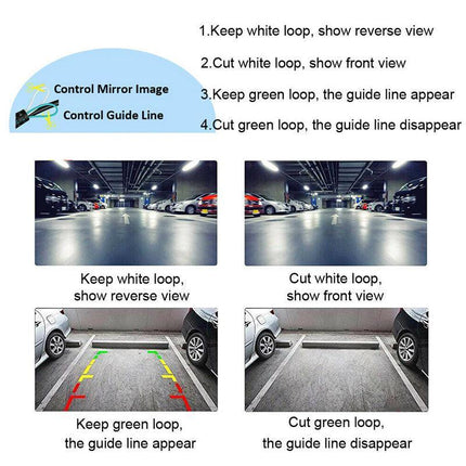 170° Car Rear View Reverse Backup Parking Camera HD Night Vision Waterproof CMOS - Aimall