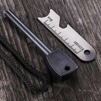 Magnesium Flint Rod Stone Fire Starter Lighter Emergency Survival Camping Hiking - Aimall