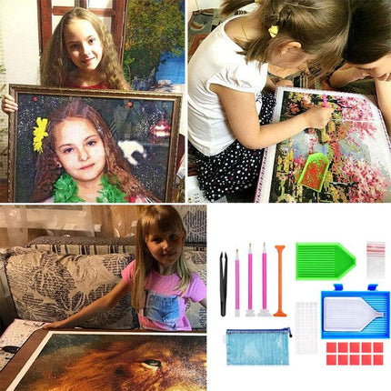 70 Piece Diamond Painting Tools Box 5D Diamond Accessories Diy Art Craft Pen Set - Aimall