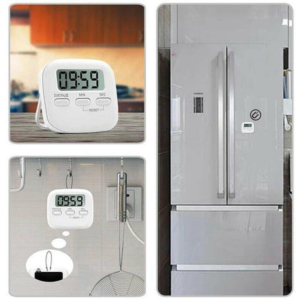 Magnetic Digital Kitchen Cooking Timer 99 Minute Egg Count Down with LCD Display - Aimall