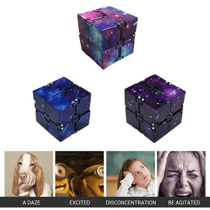 Infinity Cube Fidget Toys Magic Puzzle Sensory Autism Anxiety ADHD Stress Relief - Aimall