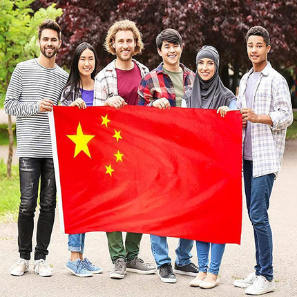 Large Chinese China Flag CN Heavy Duty Outdoor 90 X 150 CM - 3ft x 5ft AUStock - Aimall