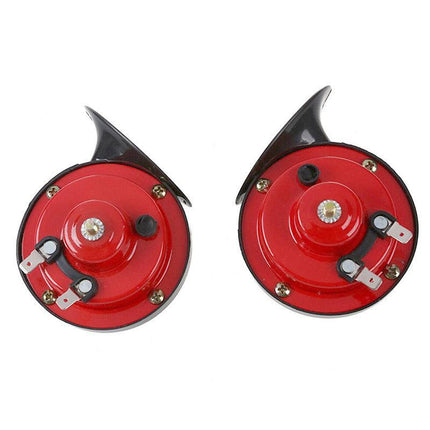 2Pcs Super Horn 12V 60DB Super Loud Horn Snail Motorcycle Car Truck Boat Train - Aimall