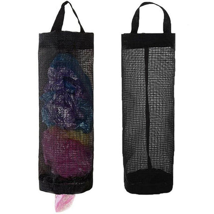 Hanging Holder Tash Mesh Storage Organizer Garbage Bags Plastic Bag Dispenser AU - Aimall