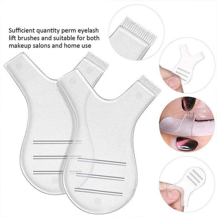 10PCS Eyelash Lashes Lifting Lift Perm Y Comb Brushes Tool Separating Brush AU - Aimall