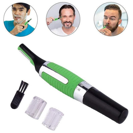 Hair Trimmer Groomer Nose Ear Eyebrows Neck hair Razor with light micro touch AU - Aimall