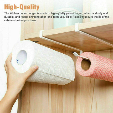 Paper Towel Holder Hanger Rack Kitchen Shelf Organizer Cabinet Under Roll Cup AU - Aimall