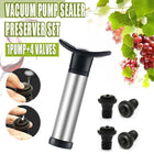 Wine Saver Vacuum Pump Sealer Preserver Set with 4 Valves Air Bottle Stoppers AU - Aimall