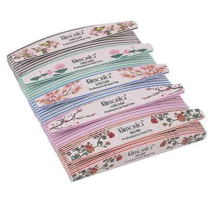 5Pcs Flower Nail Files Sanding Buffer 80-240 Grit Professional Manicure Pedicure - Aimall