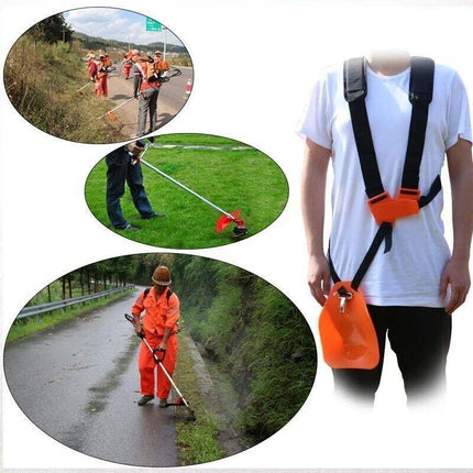 Universal Double Shoulder Strap Harness For Brushcutter Whipper Snipper Trimmers - Aimall