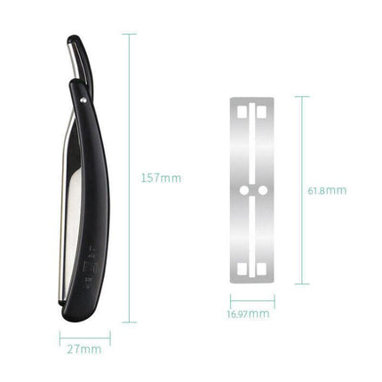 Old Shaver Razor Eyebrow Knife Folding Manual Shaver Holder Home Salon Tool AU - Aimall