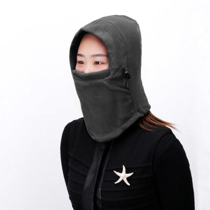 THERMAL FLEECE BALACLAVA Ski Snowboard Motorbike Face Mask Hood Hat Beanie Warm - Aimall