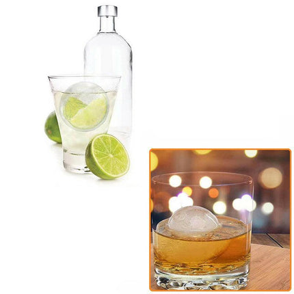 2x 4 Large Ice Ball Maker Cube Tray Big Silicone Mold Sphere Whiskey Round Mould - Aimall