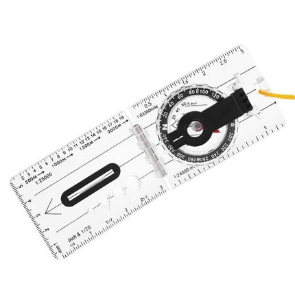 Baseplate Pocket Compass Military Orienteering Hiking Camping Maps Lensatic Army - Aimall