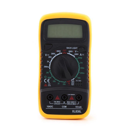 LCD Digital Multimeter, Back ground light, AC DC Voltmeter Ohmmeter Multi Tester - Aimall