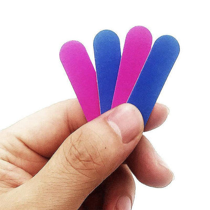 100-500x Mini Nail Files Professional Disposable Double Side Art Pedicure Manicu - Aimall