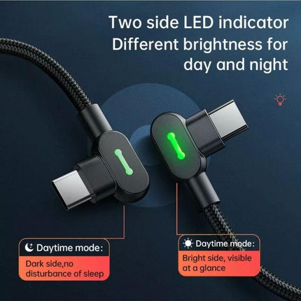 Mcdodo Fast Usb Cable Heavy Duty Charging Syn Charger Type-C 90 Degree Angle Au - Aimall