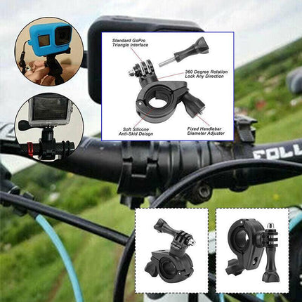 Handlebar Mount Holder Clamp For Gopro Hero 9 8 7 6 5 Bicycle Bike Motorcycle AU - Aimall